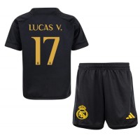 Dres Real Madrid Lucas Vazquez #17 Tretina pre deti 2023-24 Krátky Rukáv (+ trenírky)